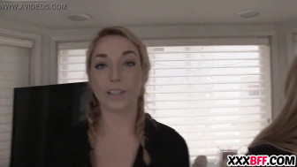 Lesbian MILF punishing teenie
