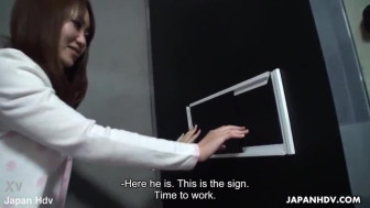 Chinese whore in the gloryhole getting nailed hard
