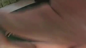 Asian Babe rides her BF on the carpet
